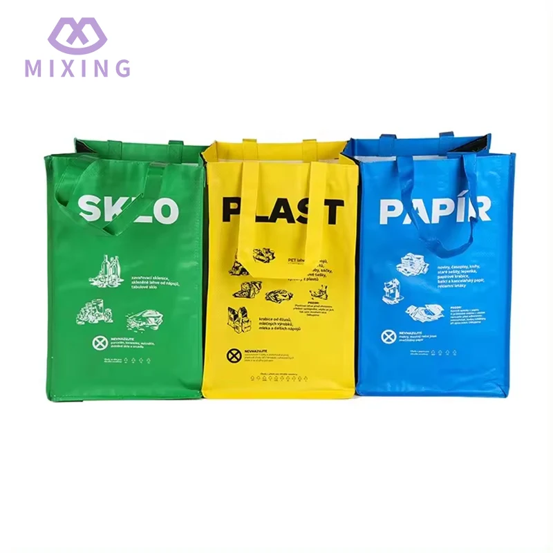 Túi đựng rác tái chế 3 gói Polythene