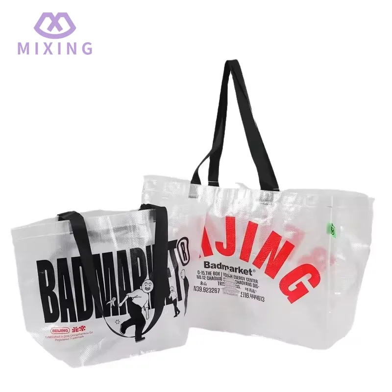 Túi tote dệt PP trong suốt