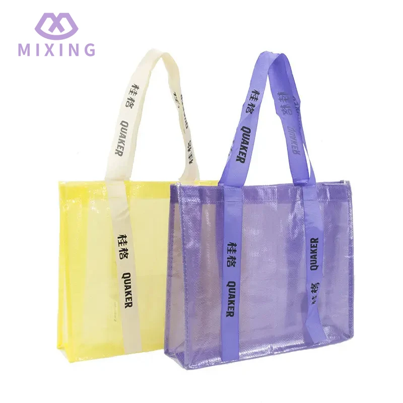 Túi tote dệt pp trong suốt